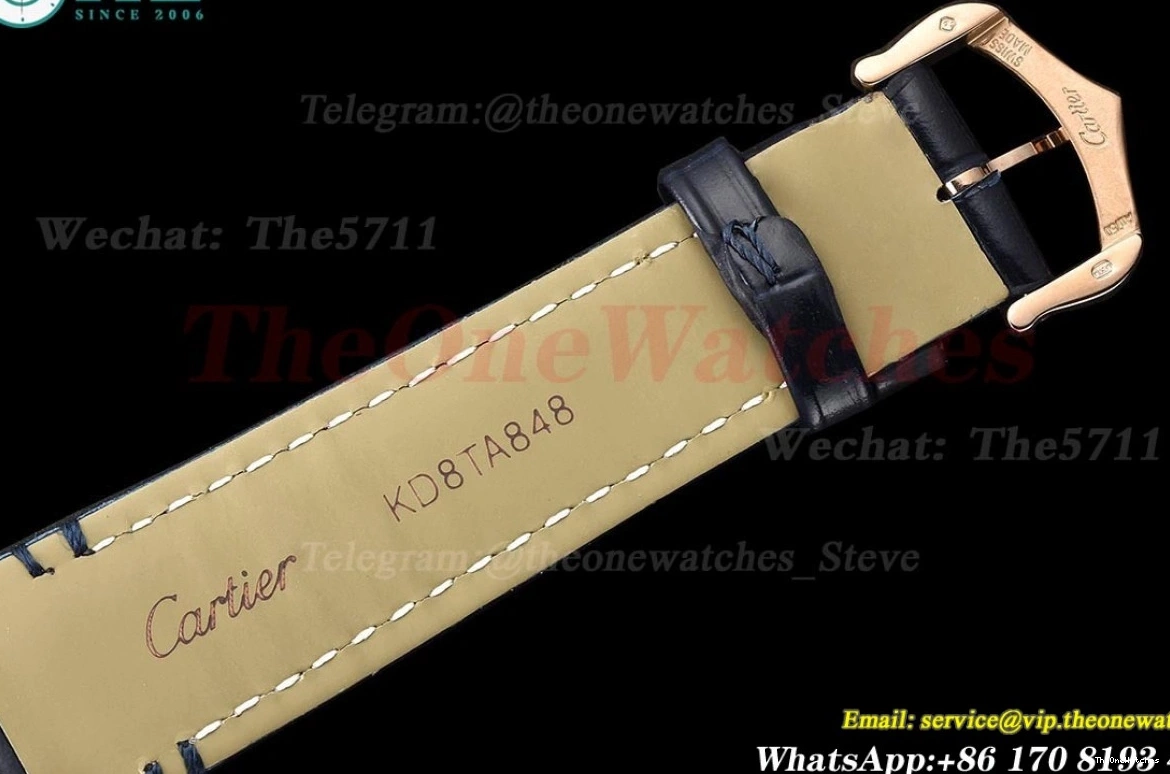 Quartz Silver Dial RG 8848F Française LE Blue Tank 27mm Dia 0302